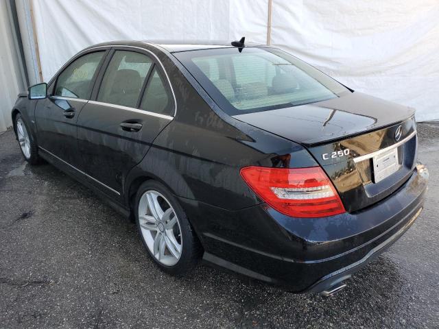 WDDGF4HB8CA654999 - 2012 MERCEDES-BENZ C 250 BLACK photo 2