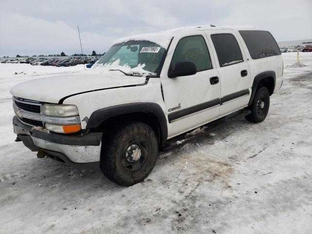 3GNGK26U0YG195126 - 2000 CHEVROLET SUBURBAN K WHITE photo 1