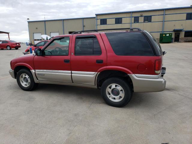 1GKCS13W0Y2209661 - 2000 GMC JIMMY RED photo 2