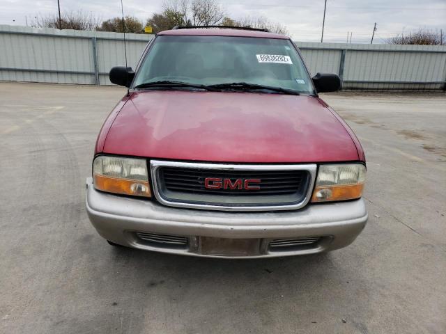 1GKCS13W0Y2209661 - 2000 GMC JIMMY RED photo 5