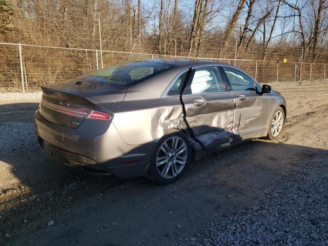 3LN6L2LUXER832511 - 2014 LINCOLN MKZ HYBRID GRAY photo 3