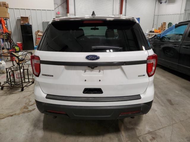 1FM5K8AR6KGB44038 - 2019 FORD EXPLORER P WHITE photo 6