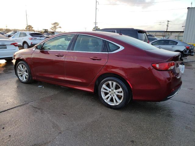 1C3CCCAB3FN607340 - 2015 CHRYSLER 200 LIMITE BURGUNDY photo 2