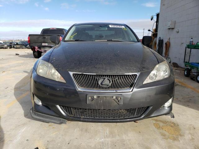 JTHBE262075017133 - 2007 LEXUS IS 350 GRAY photo 5