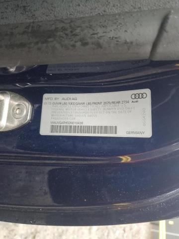 WAUVGAFH5DN010436 - 2013 AUDI S5 PRESTIG BLUE photo 13