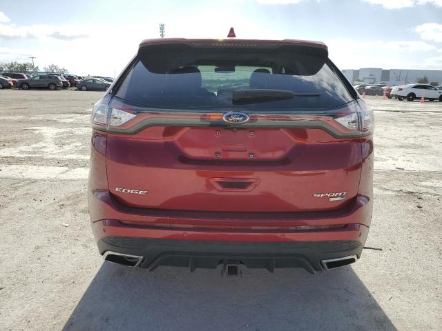 2FMPK4AP9GBC34461 - 2016 FORD EDGE SPORT RED photo 6