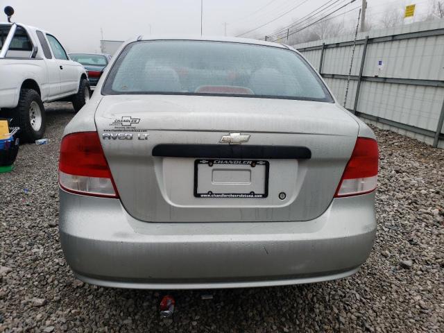 KL1TJ52604B233368 - 2004 CHEVROLET AVEO LS SILVER photo 6