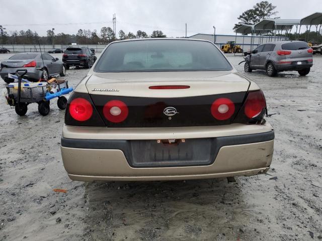 2G1WF52E559101765 - 2005 CHEVROLET IMPALA GOLD photo 6