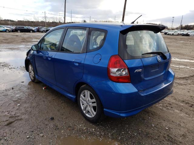 JHMGD37677S031726 - 2007 HONDA FIT S Mavi foto 2