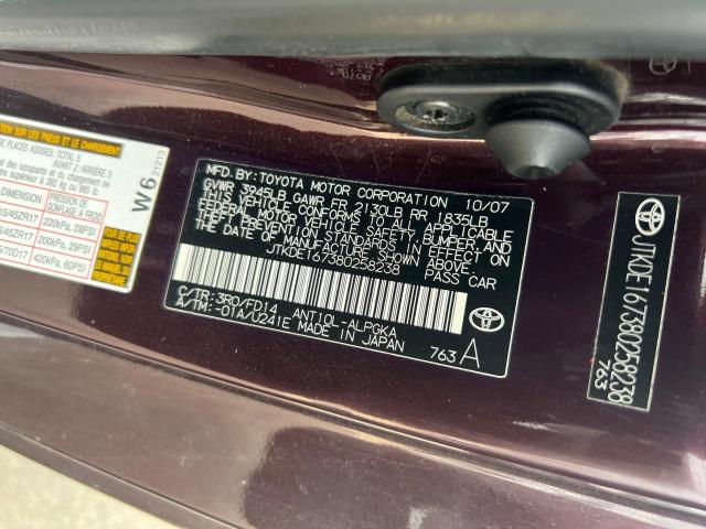 JTKDE167380258238 - 2008 TOYOTA SCION TC 紫色 照片 10