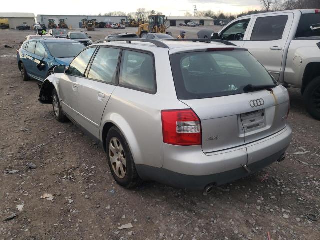 WAUVC68E72A220620 - 2002 AUDI A4 1.8T AV SILVER photo 3