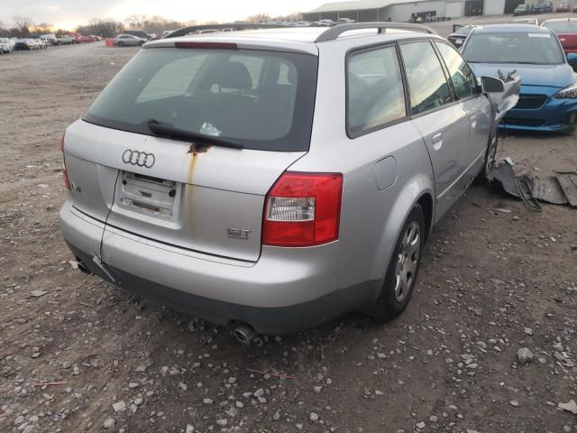 WAUVC68E72A220620 - 2002 AUDI A4 1.8T AV SILVER photo 4