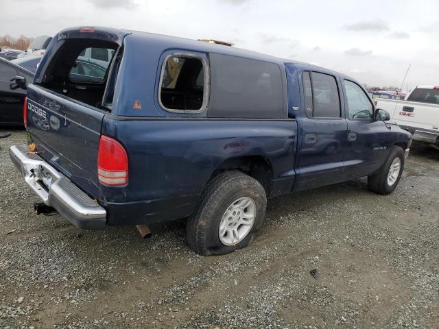 1B7GL2AN81S106794 - 2001 DODGE DAKOTA QUA BLUE photo 3