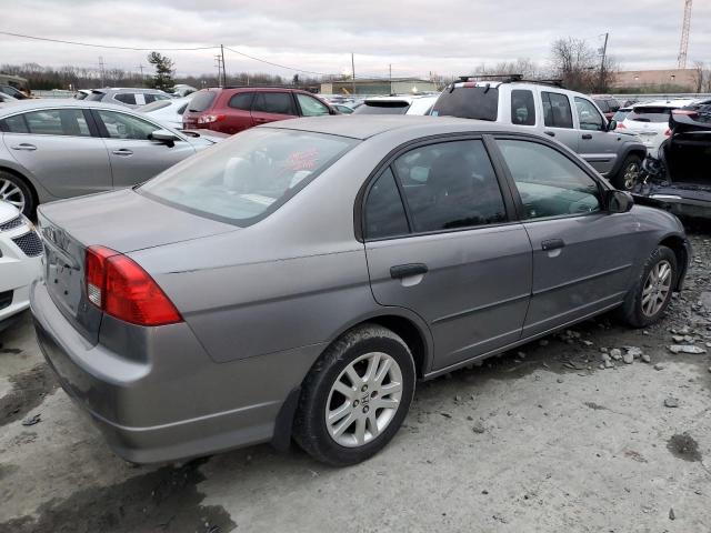 1HGES16395L017944 - 2005 HONDA CIVIC DX V SILVER photo 3