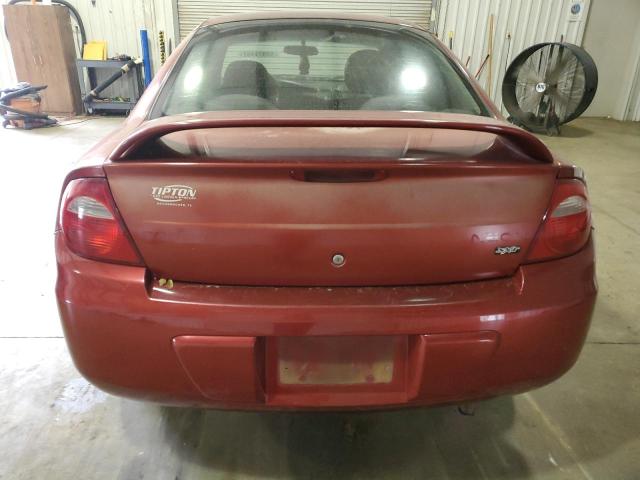 1B3ES56C24D587719 - 2004 DODGE NEON SXT RED photo 6