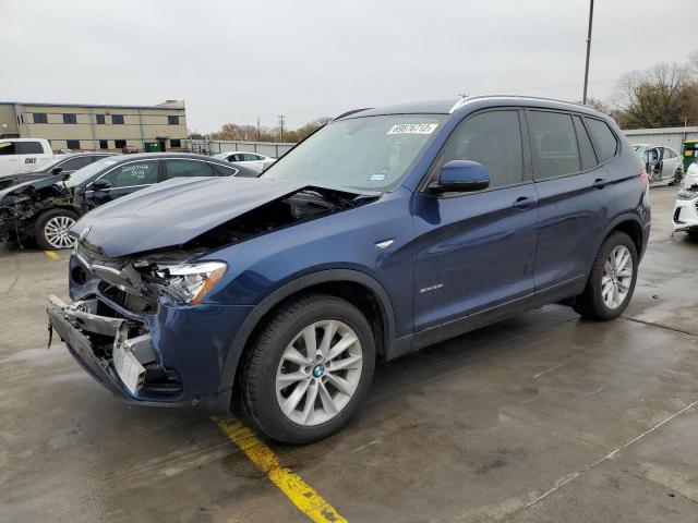 5UXWZ7C3XH0X41815 - 2017 BMW X3 SDRIVE2 BLUE photo 1