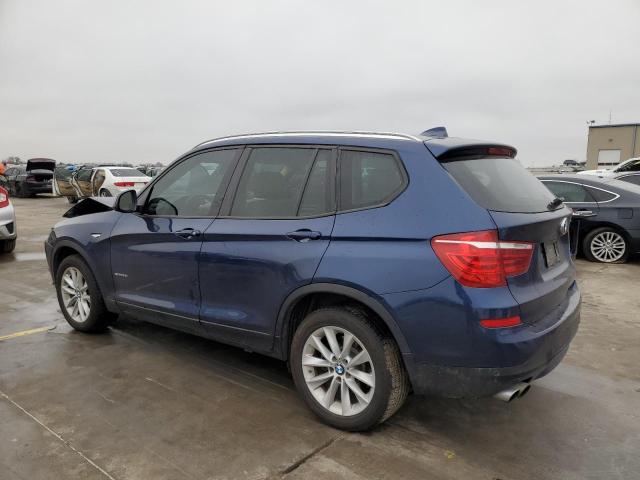5UXWZ7C3XH0X41815 - 2017 BMW X3 SDRIVE2 BLUE photo 2