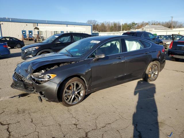 3FA6P0CD6KR259802 - 2019 FORD FUSION SEL GRAY photo 1