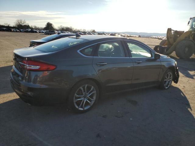 3FA6P0CD6KR259802 - 2019 FORD FUSION SEL GRAY photo 3