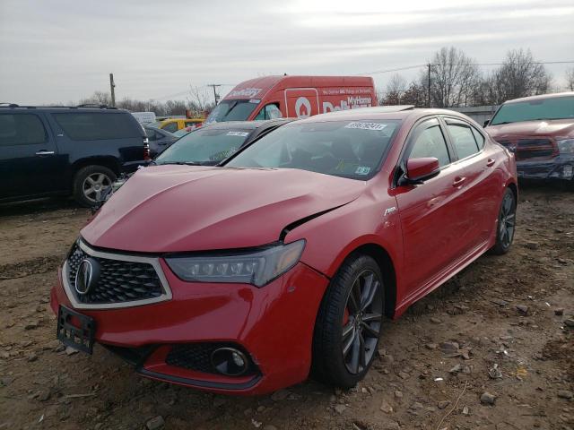 19UUB3F65JA006401 - 2018 ACURA TLX TECH+A RED photo 2