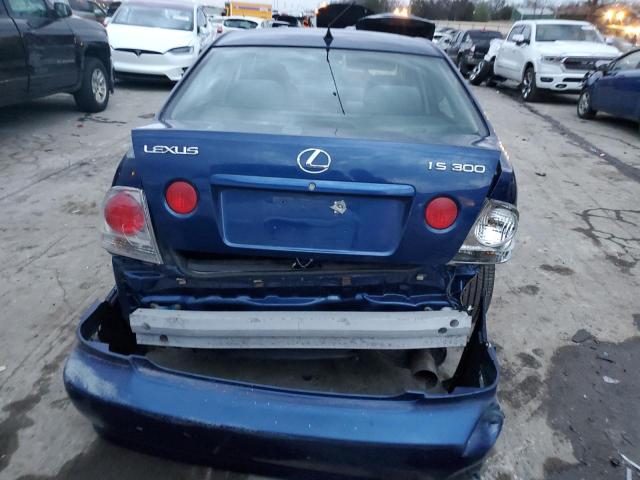 JTHBD182310023863 - 2001 LEXUS IS 300 BLUE photo 6