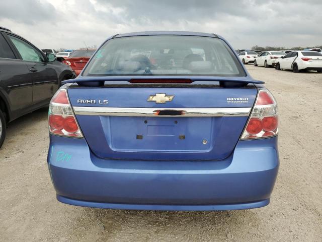KL1TD56688B217541 - 2008 CHEVROLET AVEO BASE BLUE photo 6