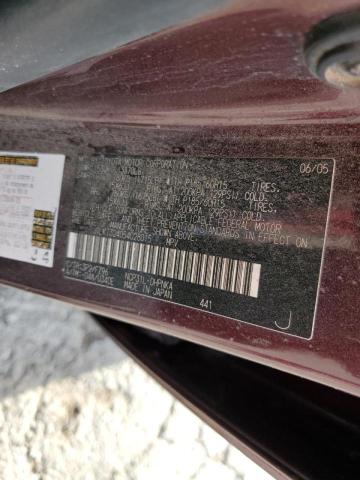 JTLKT324054028015 - 2005 TOYOTA SCION XB Bordeaux Foto 12