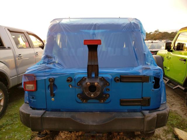 1C4HJWEG1FL718530 - 2015 JEEP WRANGLER U BLUE photo 6
