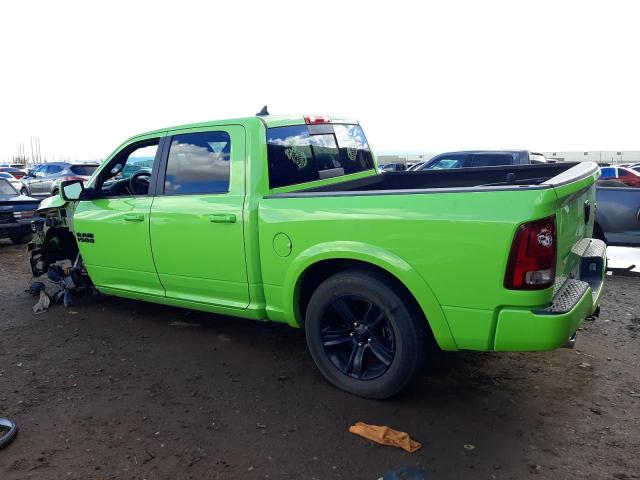 1C6RR7MT0HS750287 - 2017 RAM 1500 SPORT GREEN photo 2