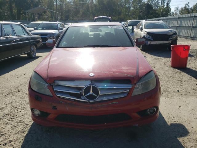 WDDGF56X08R034497 - 2008 MERCEDES-BENZ C 350 RED photo 5