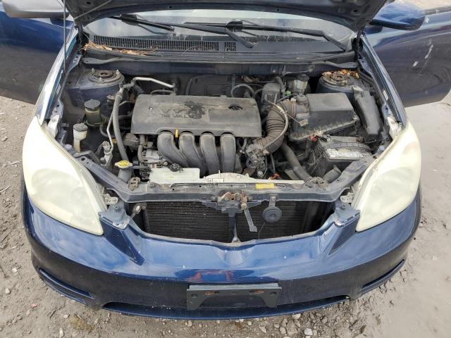 2T1KR32E24C182109 - 2004 TOYOTA MATRIX BLUE photo 11