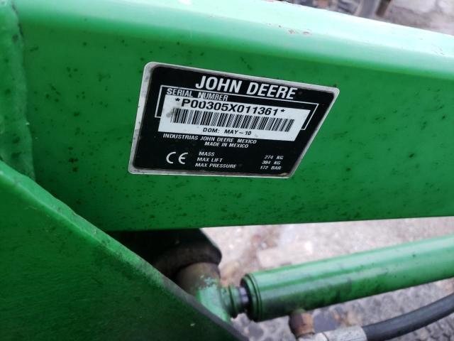 P00305X011361 - 2010 JOHN DEERE 3038E GREEN photo 10