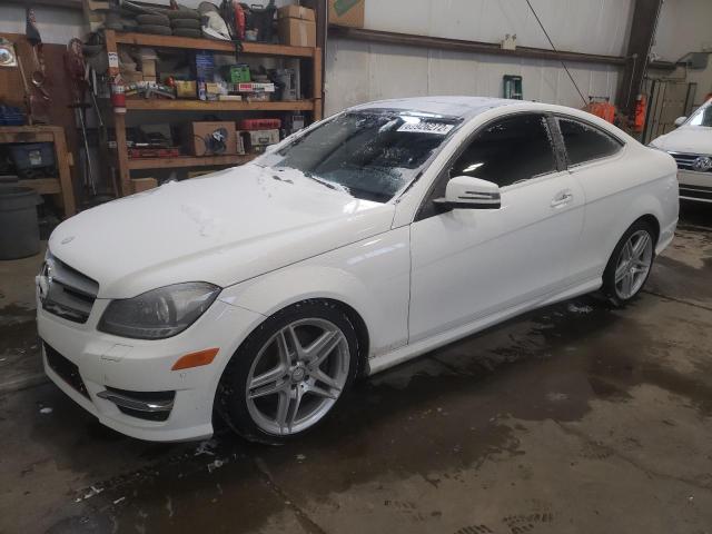 WDDGJ8JB5DG155186 - 2013 MERCEDES-BENZ C 350 4MAT WHITE photo 1