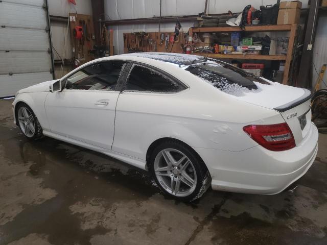 WDDGJ8JB5DG155186 - 2013 MERCEDES-BENZ C 350 4MAT WHITE photo 2