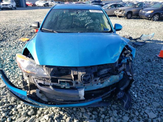 JM1BL1H65A1189335 - 2010 MAZDA 3 S BLUE photo 5