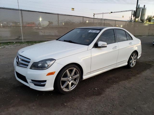 WDDGF4HB1DA853457 - 2013 MERCEDES-BENZ C 250 WHITE photo 1