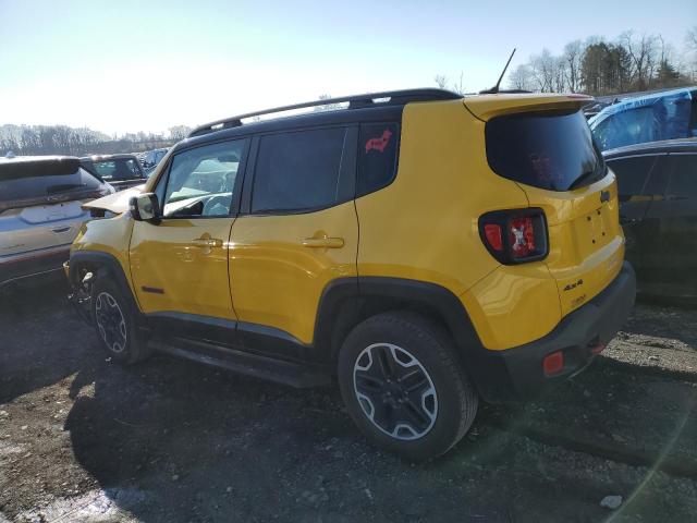 ZACCJBCT7GPC60993 - 2016 JEEP RENEGADE T YELLOW photo 2