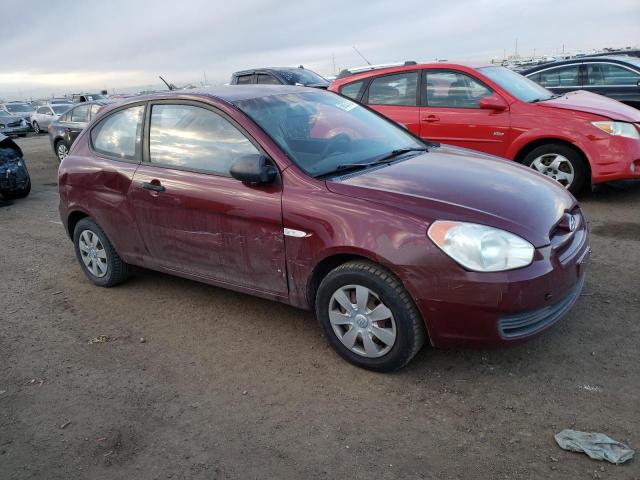 KMHCM36C67U018702 - 2007 HYUNDAI ACCENT GS BURGUNDY photo 4