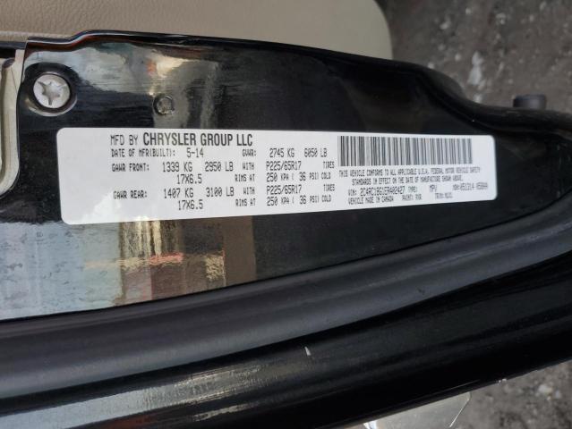 2C4RC1BG1ER402427 - 2014 CHRYSLER TOWN AND C BLACK photo 13