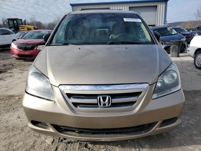 5FNRL38286B099439 - 2006 HONDA ODYSSEY LX BEIGE photo 5