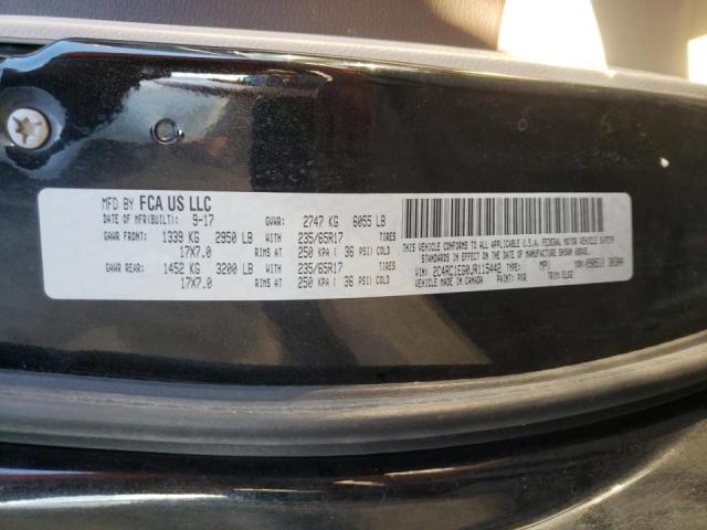 2C4RC1EG0JR115442 - 2018 CHRYSLER PACIFICA T BLACK photo 13