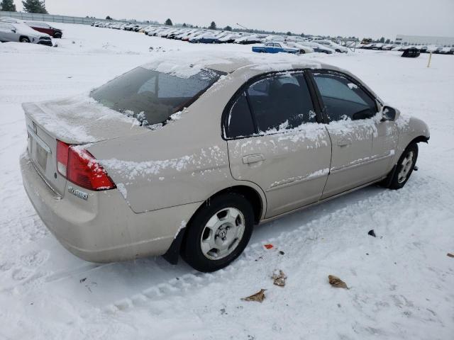 JHMES96643S010814 - 2003 HONDA CIVIC HYBR BEIGE photo 3