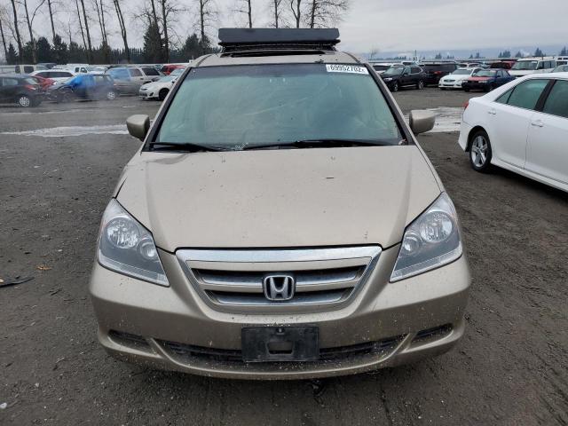 5FNRL38686B442141 - 2006 HONDA ODYSSEY EX BEIGE photo 5