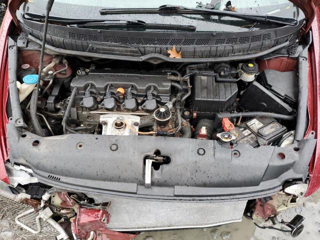 2HGFA1F69AH548246 - 2010 HONDA CIVIC LX-S Бордовый фото 11