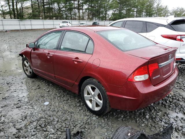 2HGFA1F69AH548246 - 2010 HONDA CIVIC LX-S Бордовый фото 2