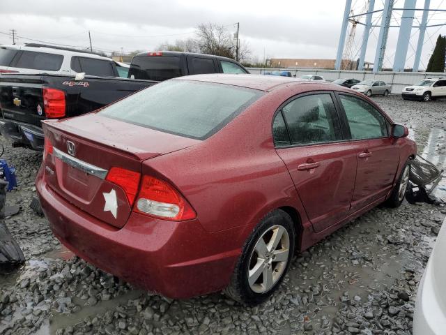 2HGFA1F69AH548246 - 2010 HONDA CIVIC LX-S Бордовый фото 3