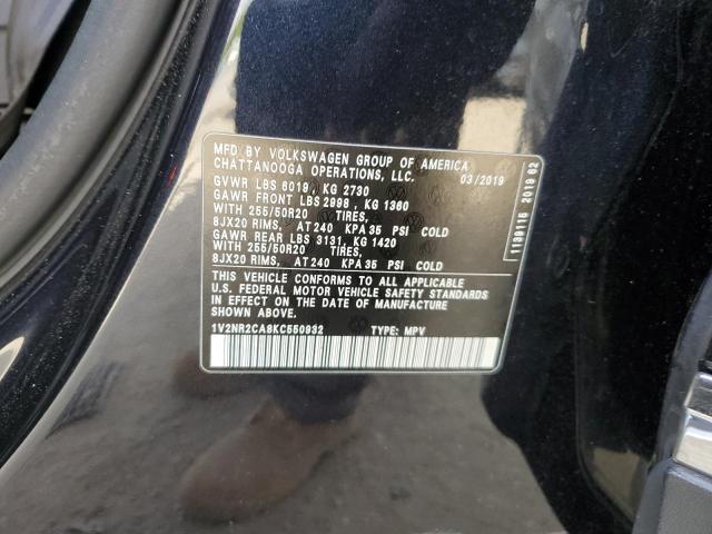 1V2NR2CA8KC550932 - 2019 VOLKSWAGEN ATLAS SEL Qara foto 13