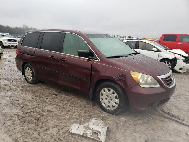 5FNRL38249B046872 - 2009 HONDA ODYSSEY LX MAROON photo 4