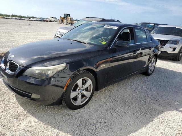 WBANV13518BZ47775 - 2008 BMW 5 SERIES BLACK photo 1