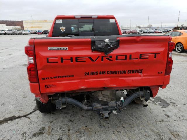 3GCUYDED0MG260123 - 2021 CHEVROLET silverado RED photo 6